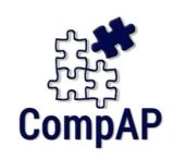CompAP Logo Portrait Blue